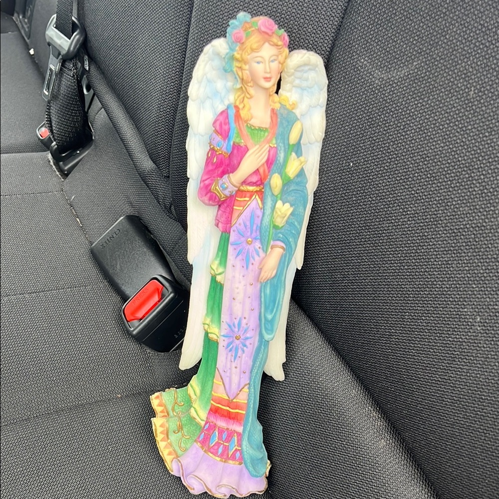 Lenox Angel of Life Figurine with Purple and Gold Accents